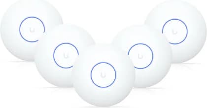 Ubiquiti U7 Lite Access Point, Wi-Fi 7, 5GHz & 2GHz Dual Band, 115m Coverage, Wireless Meshing, Band Steering, 4 Spatial Streams, Built-In Antenna, 1x 2.5GbE RJ45 Port, 5 Pack, White | U7-Lite-5