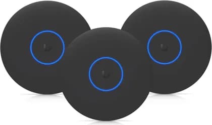 Ubiquiti U7 Pro XGS Access Point, Wi-Fi 7, 6GHz, 8 Data Streams, Powered By PoE++, Hotspot 2.0, Zero-Wait DFS, Internal Antenna, 1x 10GbE PoE+ RJ45 Port Interface, 3 Pack, Black | U7-Pro-XGS-B-3
