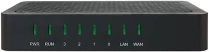 Dinstar 4 FXS Analog VoIP Gateway, 3-Way Conference, Speed Dial, Fax Over T.38 & Pass-Through, 4 FXS ports, 1 WAN, 1 LAN, Black | DAG1000-4S