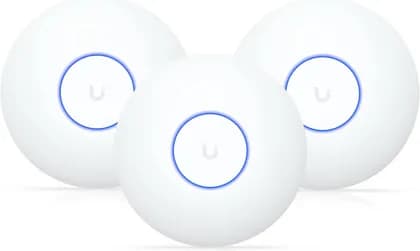 Ubiquiti U7 Lite Access Point, Wi-Fi 7, 5GHz & 2GHz Dual Band, 115m Coverage, Wireless Meshing, Band Steering, 4 Spatial Streams, Built-In Antenna, 1x 2.5GbE RJ45 Port, 3 Pack, White | U7-Lite-3