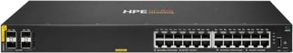 HPE Aruba Networking CX 6000 24G Class4 PoE 4SFP 370W Switch, 24x 10/100/1000BASE-T Ports, 56 Gbps Switching Capacity, 41.6 Mpps Throughput | R8N87A