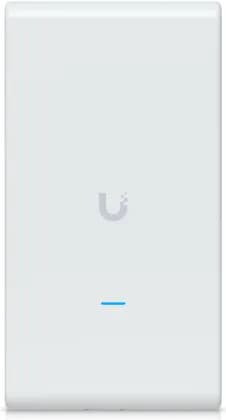 Ubiquiti Networks U6 Mesh Pro Access Point, Indoor and Outdoor WiFi 6 AP, 350+ Connected Device, 9W Power Consumption, Ethernet, GbE RJ45 Ports, White/Blue LEDs, White | U6-Mesh-Pro
