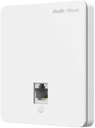 Ruijie RG-RAP1261 AX3000 Ultra-Thin Wall Plate Wireless Wi-Fi 6 Access Point, 2.4 GHz & 5 GHz, 950Mbps Max Speed, 2x2 MIMO, 8.5mm Ultra Thin, Cooling Patent, 2 GE Network Ports, White | RG-RAP1261