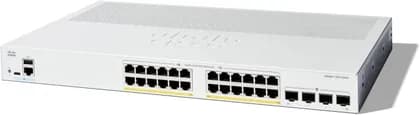 Cisco Catalyst C1300-24P-4G Ethernet Switch, 24 Ports, Manageable, Gigabit Ethernet, 10/100/1000Base-T, 1000Base-X - 3 Layer Supported, 195W Power Budget, Gray | C1300-24P-4G