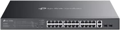 Tp-Link Omada ES228GMP, 28-Port Gigabit Easy Managed Switch with 24-Port PoE+, 384W Power Budget, Up to 250m PoE, Automatic Loop Prevention, Durable Metal Casing | ES228GMP