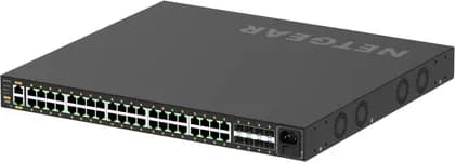 NETGEAR 40x1G PoE+ 960W and 8xSFP+ Managed Switch, 40 PoE+ (30W/port) PoE Ports, 960W Budget Budget, Up to 12 kb Jumbo Frame Support, Black | GSM4248PX-100EUS