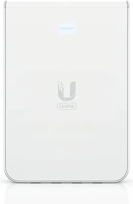 Ubiquiti Networks UniFi U6 In-Wall Access Point & 4-Port PoE Gigabit Switch 5.3 Gb/s Throughput, 1 x Gigabit PoE Uplink, In-Wall Mount, White | U6-IW