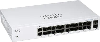 Cisco Business CBS110-24T-D Unmanaged Switch | 24 Port GE | 2x1G SFP Shared | Limited Lifetime Protection (CBS110-24T-NA)