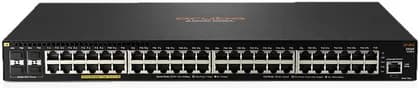 HPE Aruba Networking 2930F 48G PoE+ 4SFP+ 740W Switch,. 48 RJ-45 Autosensing 10/100/1000 PoE+ Ports, 4 SFP+ 1/10GbE Ports, 112.0 Mpps Throughput, 176 Gbps Switching Capacity, Black | JL558A