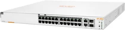 Aruba Instant On 1960 24G 2XGT 24-Port Gb PoE++ Compliant Mgd Network Switch with SFP+, 128 Gb/s Switching Capacity, 370W Power Budget, 95 Mpps Fwd Rate, 2 x 10G RJ45 ETH, 2 x 10G SFP+, White | JL807A