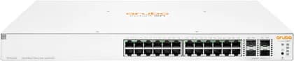 Aruba Instant On 1930 24-Port PoE+ Compliant Managed Network Switch with SFP+, 128 Gb/s Switching Capacity, 370W Power Budget, 95.23 Mpps Forwarding Rate, 800 MHz ARM Cortex-A9 CPU, White | JL684B