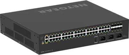 NETGEAR M4250 GSM4248UX 40-Port Gigabit PoE++ AV Switch, SFP+, 240 Gb/s Switching, 2880W Budget, 178.56 Mpps Fwd Rate, Black | GSM4248UX-100EUS