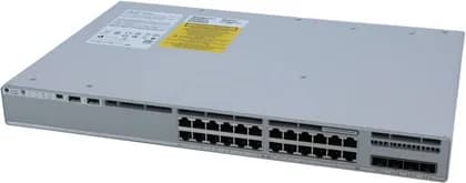 Cisco Catalyst 9200 Uplink Switch, 24 x 10/100/1000BASE-T Ports, 4 x Gigabit Ethernet, Network Essentials, Rack Mount Form Factor, 740W POE Budget, 56 Gbps Switching Capacity, Gray | C9200L-24P-4G-E