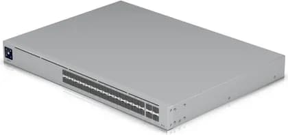 Ubiquiti UniFi Pro Aggregation 4-Port 25G SFP28 28-Port + Layer 3 Switch, 10G SFP+ Ports, 1.3" LCM Touchscreen, 760 Gbps, 565.44 Mpps, Ethernet In Band, 12V DC Input Connector | USW-Pro-Aggregation