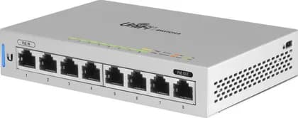 Ubiquiti Networks US-8-60W UniFi 8-Port Gigabit PoE Compliant Managed Switch, With POE Passthrough, 16Gbps Switching Capacity, 11.9 Mpps Fwd Rate, 12W Power, 8 x RJ45 Gigabit ETH Ports, 5Pack | US-8-5