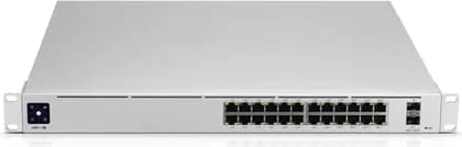 Ubiquiti Networks UniFi Switch PRO 24-Port Gigabit Managed Switch with SFP+, 1.3" Touchscreen, 24x Gigabit Ethernet Ports, 2x 10Gb SFP+ Ports, Rack-Mountable Design, Black | USW-Pro-24