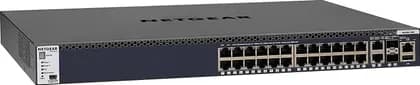 NETGEAR ProSafe M4300-28G Managed Switch, 24 Ports, 128 Gb/s, 95.2 Mpps, 2 x 10G SFP+, 150W, Rackmount, USB | GSM4328S-100AJS