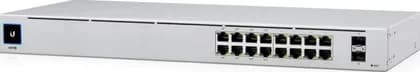 Ubiquiti Networks UniFi 16-Port Gigabit PoE+ Compliant Managed Switch with SFP, 36W PoE Budget, 32 Gb/s Switching Capacity, 1.3" Touch Display, UniFi Controller Managed, White | USW-16-PoE