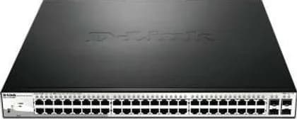 D-Link 52 Port Smart Managed PoE Switch, 4 x Gigabit GbE/SFP Combo Ports, L2+ Routing, 370W PoE, Advanced L2 Switching | DGS-1210-52MP
