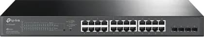 TP-Link JetStream 28-Port Gigabit Smart Switch with 24-Port PoE+, 250 W PoE Budget, Integrated into Omada SDN, Centralized Management, Robust Security Strategies, Black | TL-SG2428P