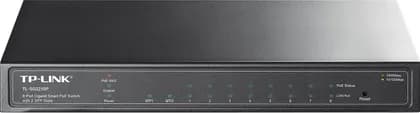 TP-Link JetStream 8-Port Gigabit Smart Switch with 8-Port PoE+, Fanless Design, 14.9 Mpps Forwarding Rate, 20 Gb/s Bandwidth, IEEE 802.1 / 802.2 / 802.3, Enhanced QoS Functionality, Black | TL-SG2210P