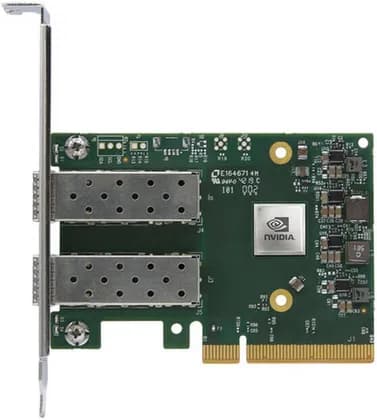 Mellanox NVIDIA ConnectX-6 Lx EN Network Adapter Card, 25GbE, Dual-Port SFP28, PCIe 4.0 x8, RoCE, IPsec Crypto, Secure Boot, 75Mpps, ASAP2, PTP, Tall Bracket | MCX631102AN-ADAT
