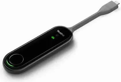 Yealink WPP30 Wireless Presentation Pod 4K Sender, USB-C to USB-A Adapter, Wireless Screen Content Sharing to TV Display, Up to 4 Split Screens, Touchscreen Compatibility, Black | WPP30