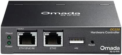 Tp-Link OC220 Omada Hardware Controller, Up to 100 Omada Access Points, Manage up to 130 Devices, Flexible 802.3af PoE, 10 Omada gateways, 2 DeltaStream GPON OLTs, Black | OC220