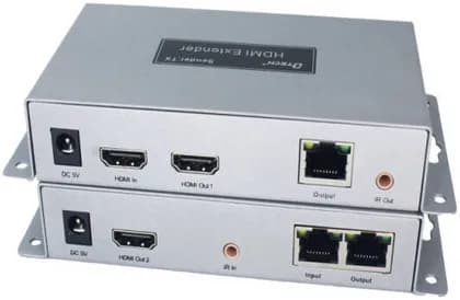 DTECH DT-7084A HDMI 2.0 KVM Extender, 4K@60Hz Resolution, signal 3dB Gain, Anti-Lightning, Dust-Proof, Anti-Static, CAT 5e/6e Cable, USB, Up To 60 Meters, Silver | DT-7084A(GS)