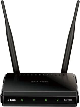 D-Link Wireless N Range Extender, 2x 2 dBi Gain Detachable Omni-Directional Antennas, 2.4GHz Frequency, Up to 300 Mbps Signal Rate, 1x Fast Ethernet LAN, 30 Pieces, Black | DAP-1360