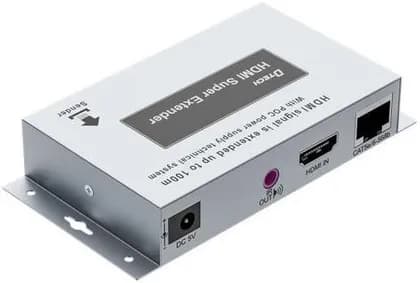 DTECH DT-7078 POC HDMI Extender, Resolution Up to 1080P@60Hz, Automatic Balancing System, Built-in ESD Electrostatic Protection Circuit, Up to 100 Meters, Silver | DT-7078