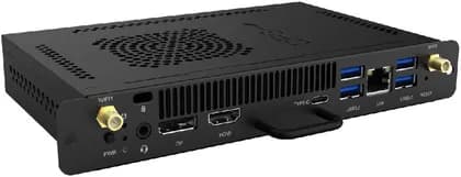 JWIPC S094 OPS Computer Module, Intel Core i7-10875H Processor, 16GB RAM, 512GB SSD, Intel UHD Graphics, Intel AC3165 Dual Band Wireless & Bluetooth v4.2, Windows 11 Pro, Black | S094