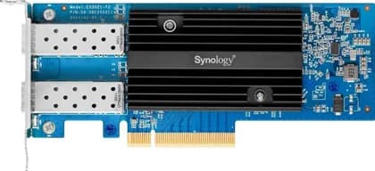 Synology E10G21-F2 10G SFP+ PCIe Ethernet Adapter, Dual Port, Link Aggregation, PCIe 3.0 x8, Low & Full Height Brackets, For Synology NAS | E10G21-F2