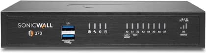 SonicWall TZ370 TotalSecure Firewall, 8x1GbE Interfaces, 3Gbps Firewall Throughput, IPS, DPI SSL, VPN Support, Advanced Edition 1YR | 02-SSC-6819