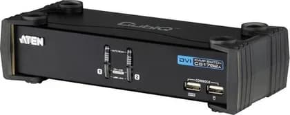 Aten CubiQ 2-Port USB DVI/Audio KVMP Switch - Black | CS1762A