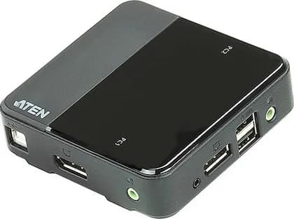 Aten 2-Port USB 4K DCI DP/Audio KVM Switch - Black | CS782DP