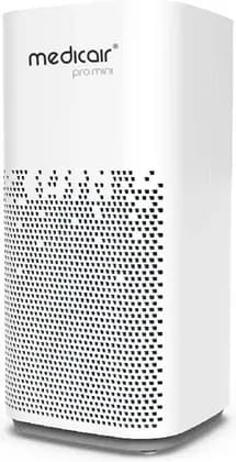 MedicAir Pro Mini Air Purifier, 400m³/h Max Airflow, 6 Speed Level, H14 HEPA Filter, 1.8m Cord Length, 0.1-0.5 Microns Filter, 35dB Lowest Sound Level, White | M01PROMINI