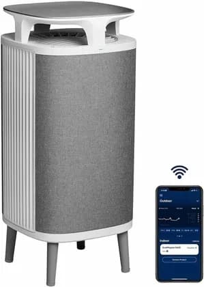 Blueair DM-5440i DustMagnet Air Purifier, 31-50 dB(A) Sound Level, HEPASilent Technology, 6 Speed Controls, 3 Modes, On/Off Timer, Side Air Outlet, Integrated Air Sensors, Gray | BLU-105942