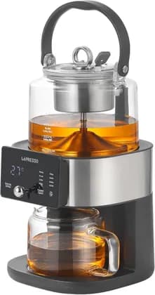 LePresso Drip Coffee Maker and Tea Brewer with Digital Display,1000mL Capacity Coffee Machine with Fountain Brewing Technology, Multi Brewing Option, Keep Warm Function | LPCFFTCB0040BK