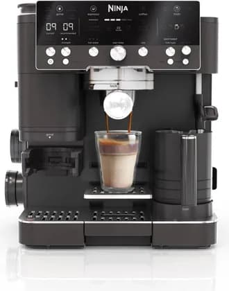 Ninja Luxe Cafe Espresso Machine, 3 in 1 Coffee Maker, Cold Brew Filter, 25 Settings Built-In Grinder, Barista Assist Technology, Dual Froth System, 4 Presets & 15 Plus Programs, Black | ES601BKANZ