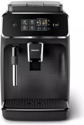 Philips Series 2200 Fully Automatic Espresso Machines, Touch Display, 2 Beverages, Classic Milk Frother, AquaClean Filter, 100cm Cord, 1.8L Water Tank, 275g Coffee Bean Capacity, 230V, Black | EP2220