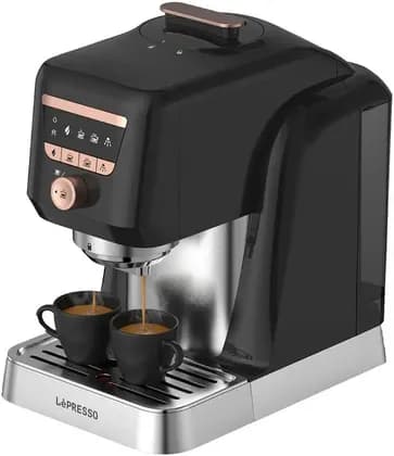 LePresso KaveMystique Automatic Turkish Coffee Maker, Self-Cleaning Function, 700W Power, 800mL Water Capacity One-Touch Brewing, Automatic Cleaning System, Black | LPCFFKM0041BK