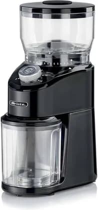 Ariete Coffee Grinder 3023 with Stainless Steel Conical Burrs, 200g Bean Capacity, Adjustable Grind Settings, 2-12 Cup Selector for Espresso, Drip & French Press, Black | ART3023