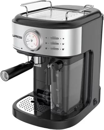 LePresso Coffee Machine, 20-Bar Powerful Pump, Nespresso-Compatible, 1.7L Water & 500ml Milk Tanks, Quick Heat 1050-1250W, Capsule Filter/Funnel, UK Plug, Black | LP20BCMCFBK