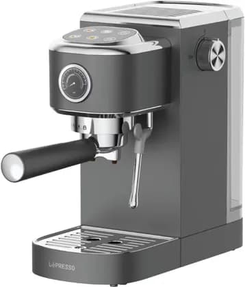 LePresso Hot & Cold Espresso Maker, 1350W Power, 20BAR Pump, Steam Wand, Pressure Gauge, 1.3L Tank, SUS430 Steel, Touch PCB Control, Gray | LPCFFTEM0072GY