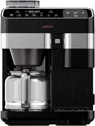 LePresso Americano Pro Ice & Hot Coffee Machine, 1300W Power, 1000W Heating, 2.6L Tank, 250g Bean Box, Digital Touch Control, Custom Grind, Auto Ice, Keep Warm, Black | LPYKFM12D03BK