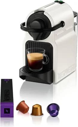 Nespresso Inissia Coffee Machine, 19 Bar Pump Pressure, 1260 Watts, 0.7L Tank Capacity, Thermoblock, Removable Tank, Removable Drip Tray, Plastic, UAE Version, White | C40
