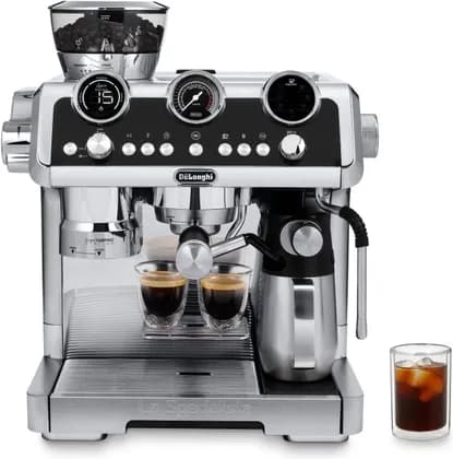 De'Longhi La Specialista Maestro Ultimate Cold Brew Manual Coffee Machine, Experience with Smart Tech, Cold Extraction Technology, 8 Recipes, Manual/Automatic Frothing, Metal | EC9865.M