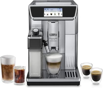 De'Longhi Primadonna Elite Fully Automatic Coffee Machine, 18+ Functions, Bean-to-Cup Espresso Maker, Touch Control, Precision Grinding | ECAM650.75.MS