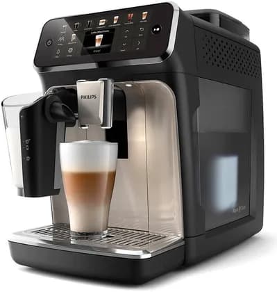 Philips Fully Automatic Espresso Machine Series 5500, 20 Beverages, LatteGo, Extra Shot, Silent Brew, Intuitive Display, 4 User Profiles, 12 Settings for Ceramic Grinder, Chrome | EP5547/90